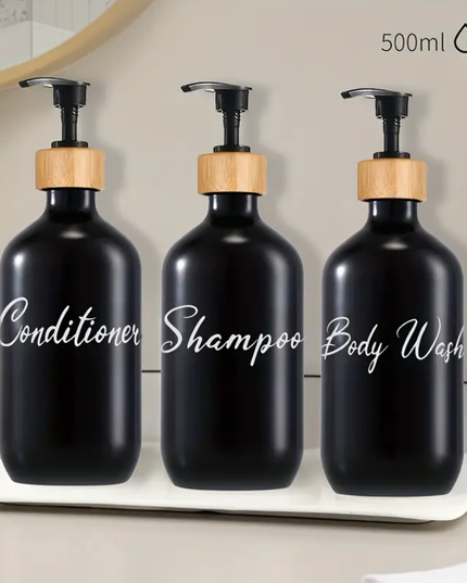 Modernūs 3-in-1 Muilo Dozatoriai, Juodos Spalvos