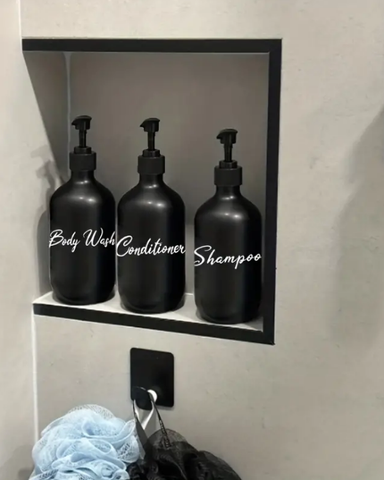 Modernūs 3-in-1 Muilo Dozatoriai, Juodos Spalvos