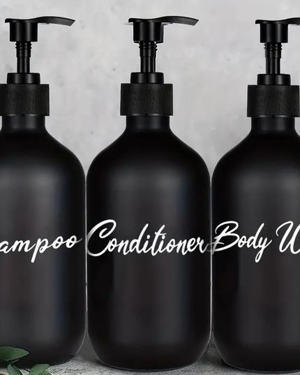 Modernūs 3-in-1 Muilo Dozatoriai, Juodos Spalvos