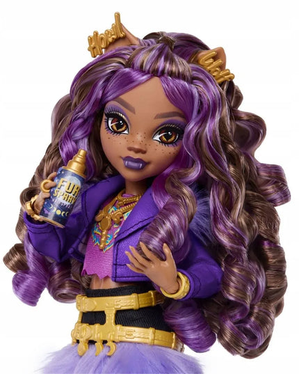 Monster High Clawdeen Wolf lėlė su vilkiuku Crescent ir aksesuarais