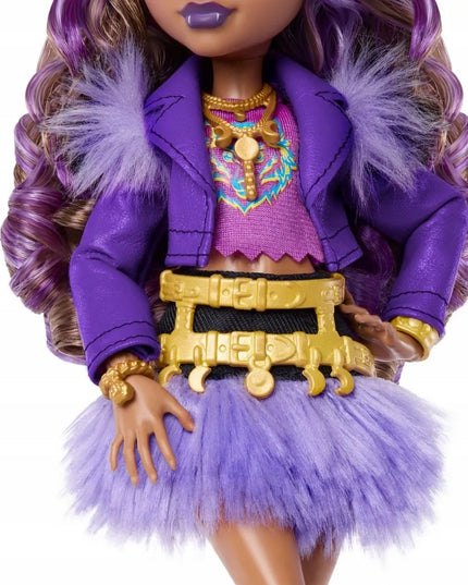Monster High Clawdeen Wolf lėlė su vilkiuku Crescent ir aksesuarais