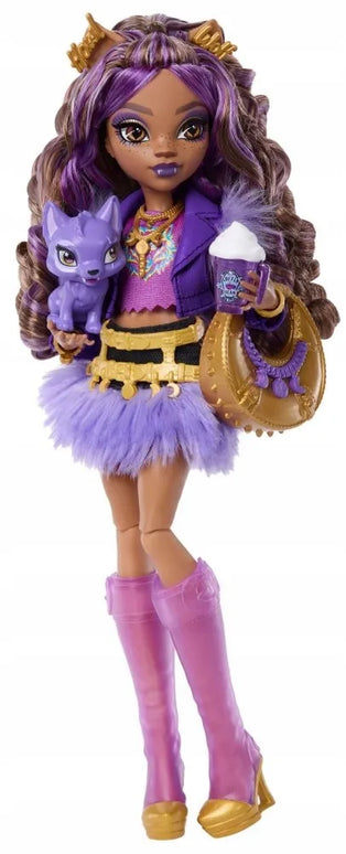 Monster High Clawdeen Wolf lėlė su vilkiuku Crescent ir aksesuarais