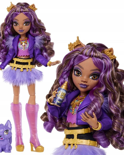 Monster High Clawdeen Wolf lėlė su vilkiuku Crescent ir aksesuarais
