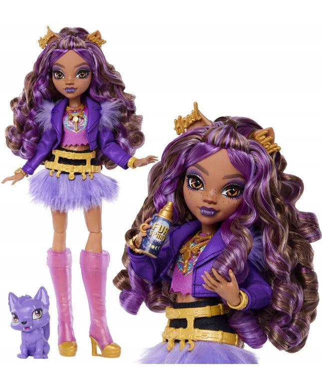 Monster High Clawdeen Wolf lėlė su vilkiuku Crescent ir aksesuarais