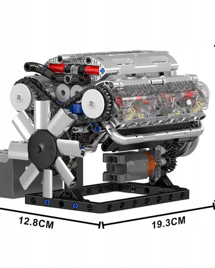 Mould King 10088 konstruktorius – atmosferinis aštuonių cilindrų V8 variklis