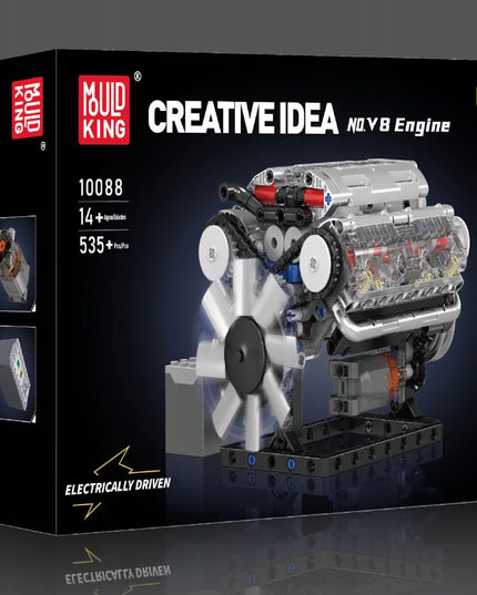 Mould King 10088 konstruktorius – atmosferinis aštuonių cilindrų V8 variklis