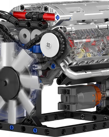 Mould King 10088 konstruktorius – atmosferinis aštuonių cilindrų V8 variklis