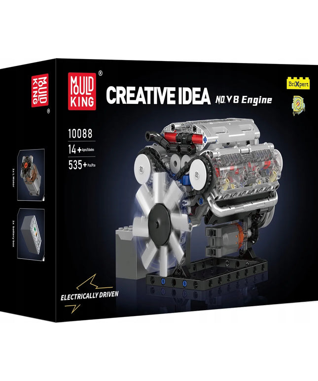 Mould King 10088 konstruktorius – atmosferinis aštuonių cilindrų V8 variklis
