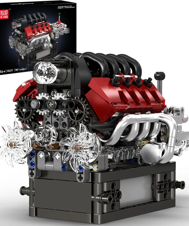 Mould King 10227 Technic Maserati V8 variklio konstruktorius 14+
