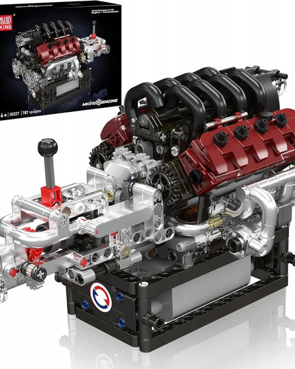 Mould King 10227 Technic Maserati V8 variklio konstruktorius 14+