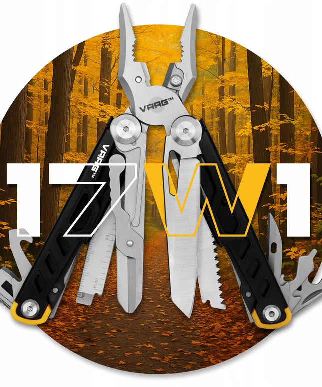 Multitool 17-in-1 nerūdijančio plieno daugiafunkcinių įrankių rinkinys išgyvenimui