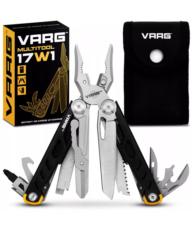 Multitool 17-in-1 nerūdijančio plieno daugiafunkcinių įrankių rinkinys išgyvenimui