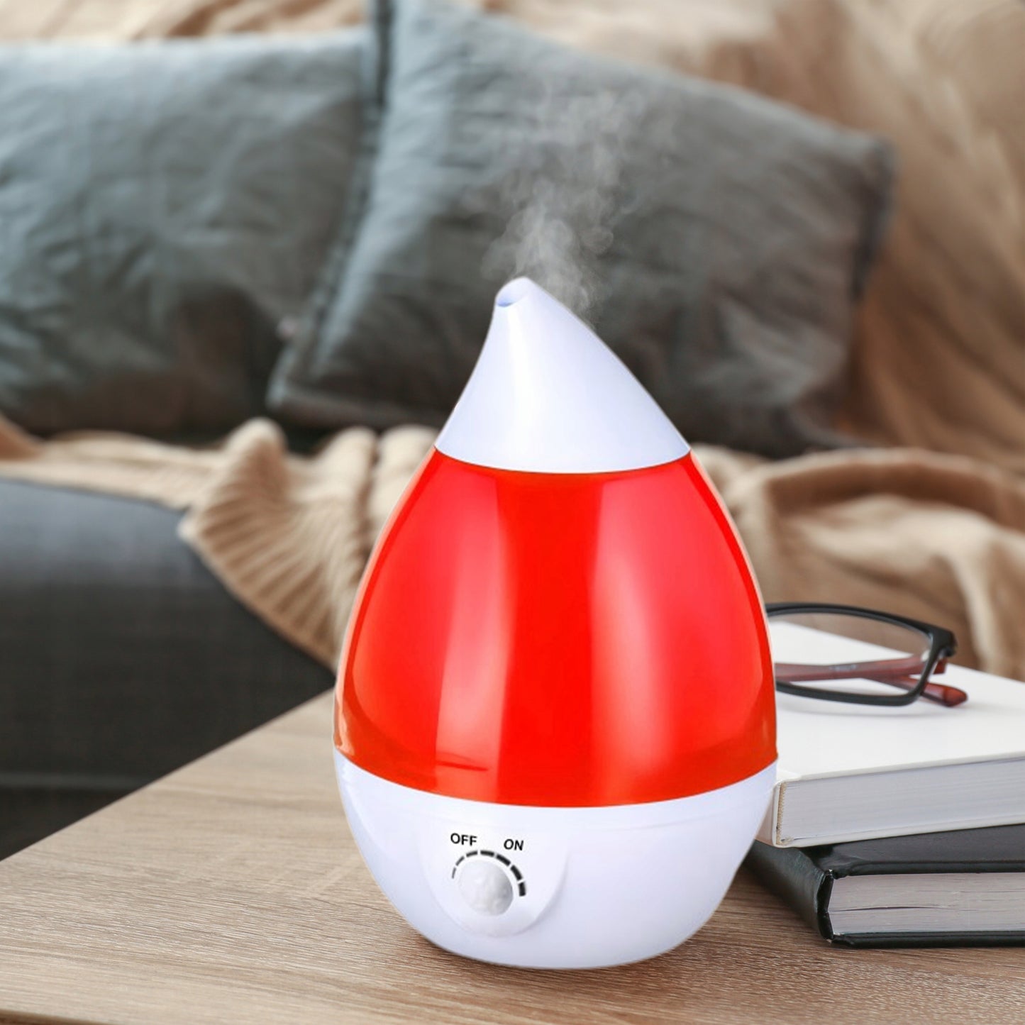 Tylus oro drėkintuvas, difuzorius, LED lemputė su 7 spalvomis, 25W, jonizatorius, 2.6L