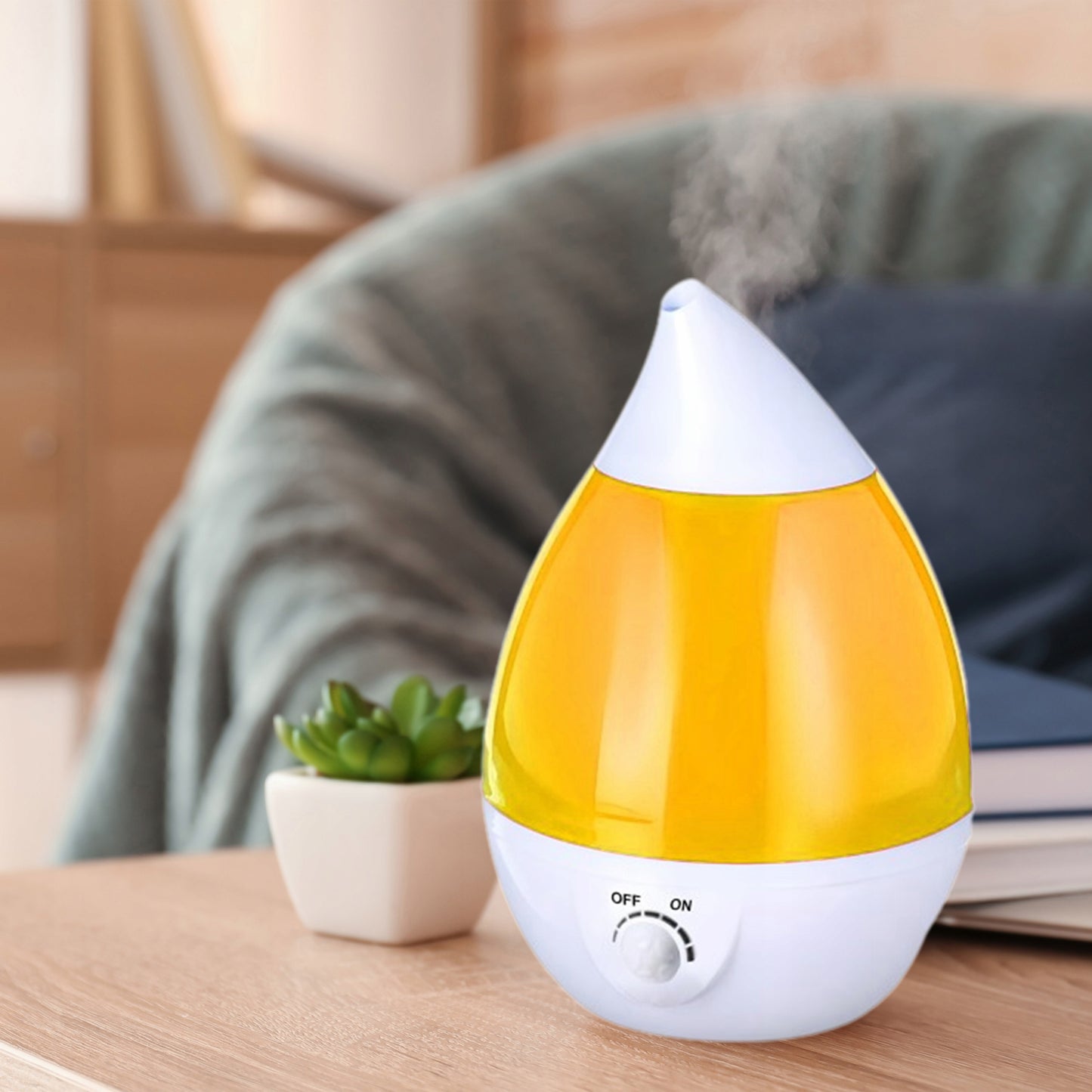 Tylus oro drėkintuvas, difuzorius, LED lemputė su 7 spalvomis, 25W, jonizatorius, 2.6L