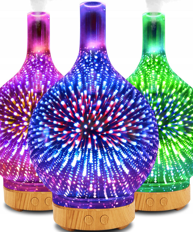 Oro drėkintuvas, kvapų difuzorius, aromaterapija, jonizatorius, naktinė lemputė