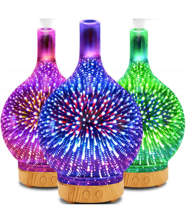 Oro drėkintuvas, kvapų difuzorius, aromaterapija, jonizatorius, naktinė lemputė