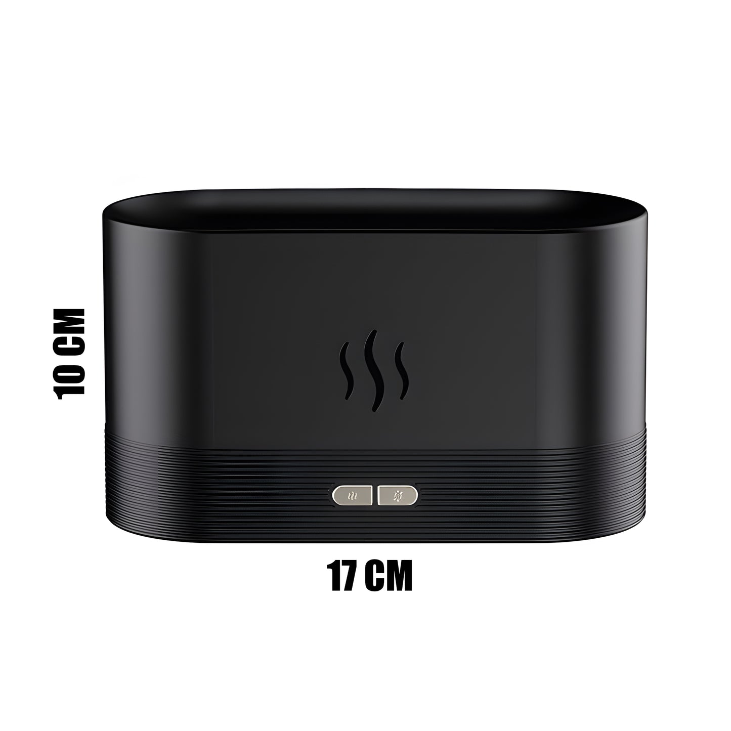 Oro drėkintuvas židinio imitacijos difuzorius aromaterapijai su LED ugnies efekto lempute