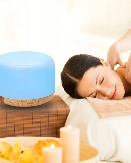 RETOO E580 ultragarsinis oro drėkintuvas, naktinė lempa, aromatų difuzorius su pulteliu XL