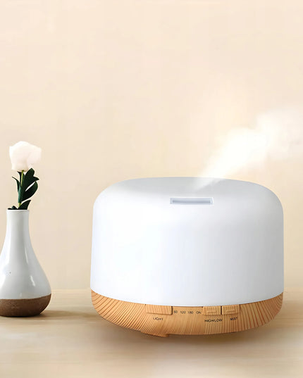 RETOO E580 ultragarsinis oro drėkintuvas, naktinė lempa, aromatų difuzorius su pulteliu XL