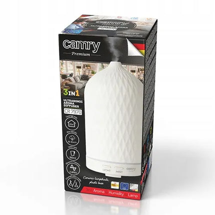 Ultragarsinis oro drėkintuvas ir kvapų difuzorius Aromaterapinis 3-viename Camry