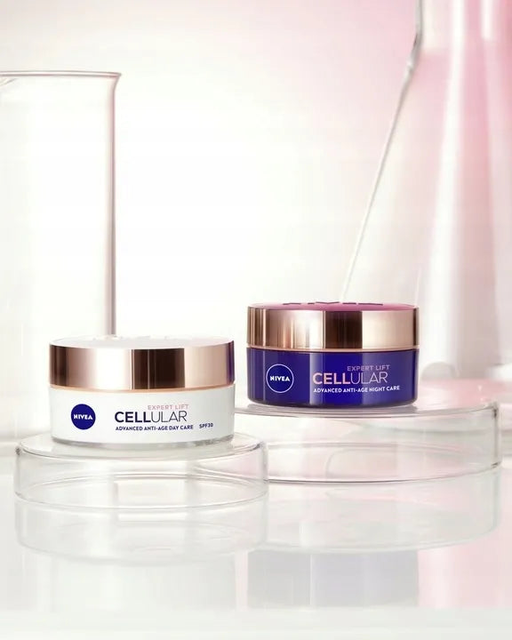 NIVEA CELLULAR Expert Lift stangrinantis dieninis kremas SPF30 50ml + naktinis kremas