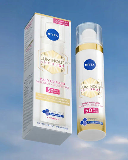 NIVEA LUMINOUS Veido kremas nuo pigmentinių dėmių SPF 50 su hialurono rūgštimi 40ml