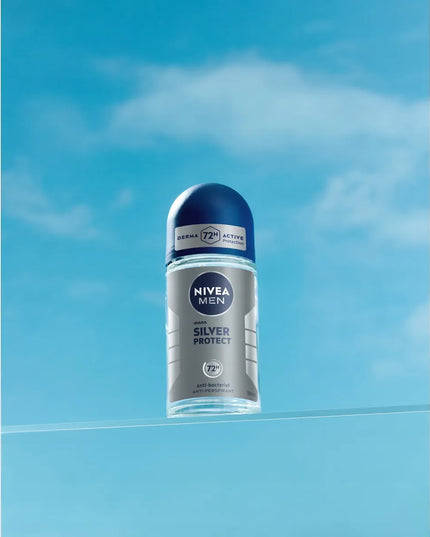 NIVEA MEN SILVER PROTECT vyriškas rutulinis antiperspirantas 72h 50 ml x 6 vnt.