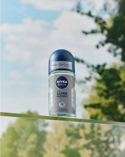 NIVEA MEN SILVER PROTECT vyriškas rutulinis antiperspirantas 72h 50 ml x 6 vnt.