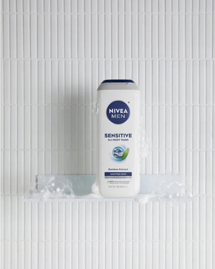NIVEA MEN vyriškas dušo želė rinkinys 3in1 – kūnui ir plaukams 500ml x 5