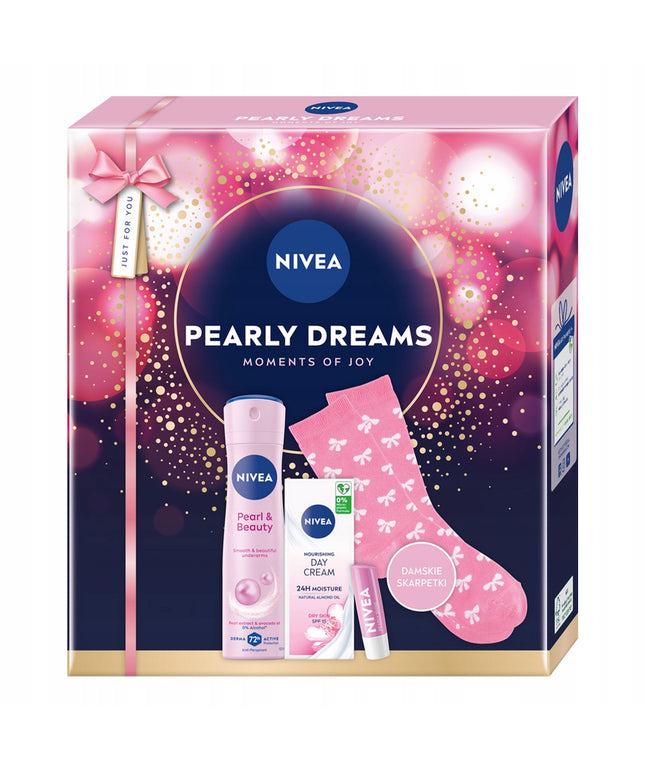 NIVEA Perliniai Sapnai Kalėdinis kosmetikos rinkinys