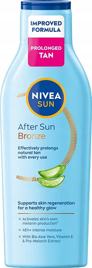 NIVEA SUN rinkinys: karoteninis losjonas SPF6 + įdegį pratęsiantis losjonas + DOVANA