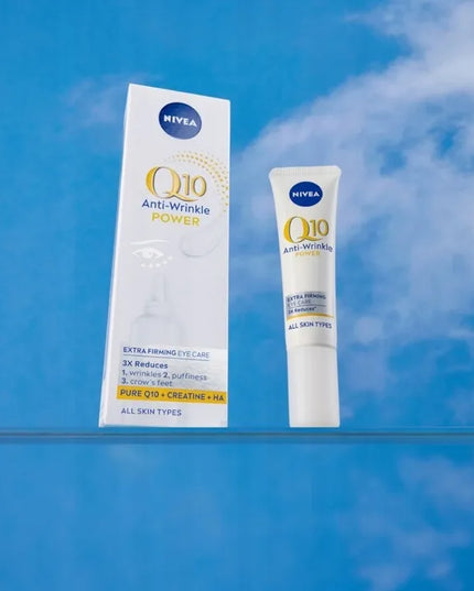 NIVEA Q10 kremų rinkinys: dieninis kremas SPF15 50ml, naktinis kremas 50ml ir paakių kremas 15ml