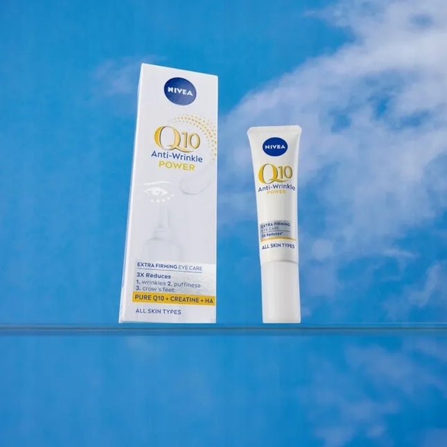 NIVEA Q10 kremų rinkinys: dieninis kremas SPF15 50ml, naktinis kremas 50ml ir paakių kremas 15ml