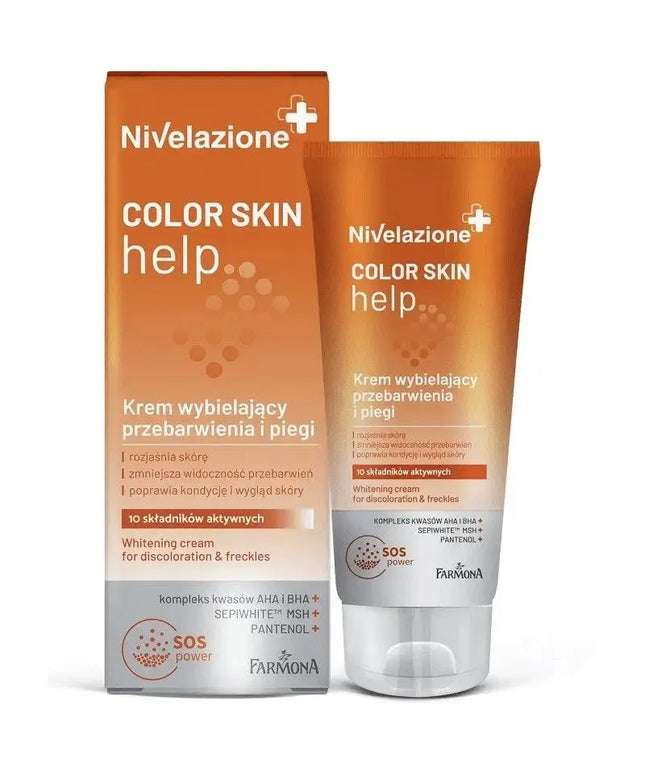 NIVELAZIONE COLOR SKIN HELP balinantis kremas nuo pigmentinių dėmių ir strazdanų 50ml