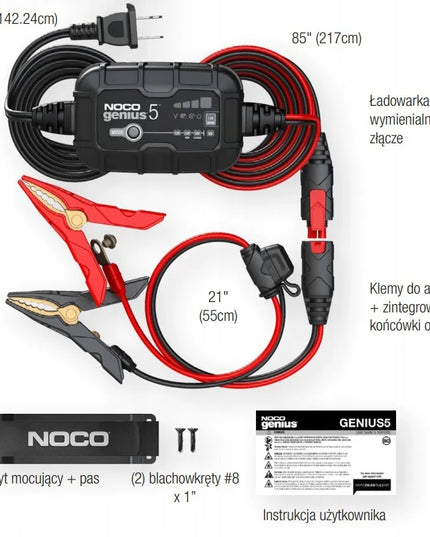NOCO GENIUS 5 EU 6 V / 12 V, 5 A akumuliatoriaus įkroviklis