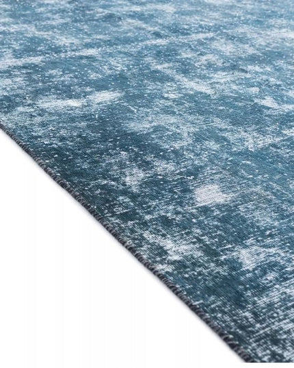 Modernus trumpaplauksis kilimas 300x200cm mėlynas pilkas VINTAGE LOFT