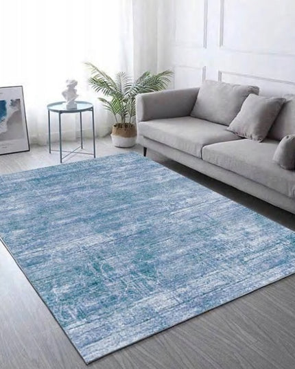 Modernus trumpaplauksis kilimas 300x200cm mėlynas pilkas VINTAGE LOFT