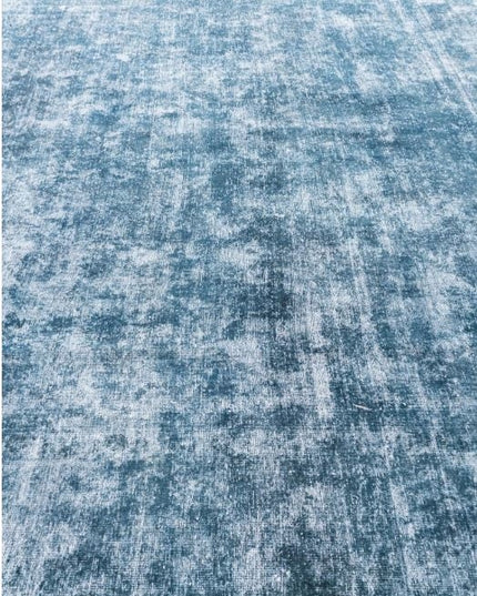 Modernus trumpaplauksis kilimas 300x200cm mėlynas pilkas VINTAGE LOFT