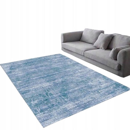 Modernus trumpaplauksis kilimas 300x200cm mėlynas pilkas VINTAGE LOFT