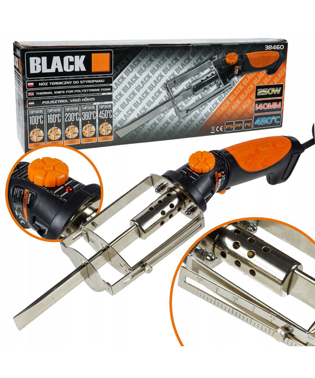 Terminis polistireno putplasčio pjovimo peilis PP, PVC, EPS BLACK 450°C BLACK