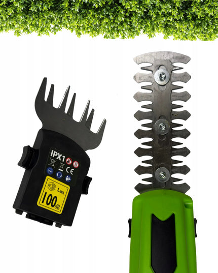 Akumuliatorinės žolės ir gyvatvorių žirklės Durabuild, USB įkrovimas, 2 peiliai