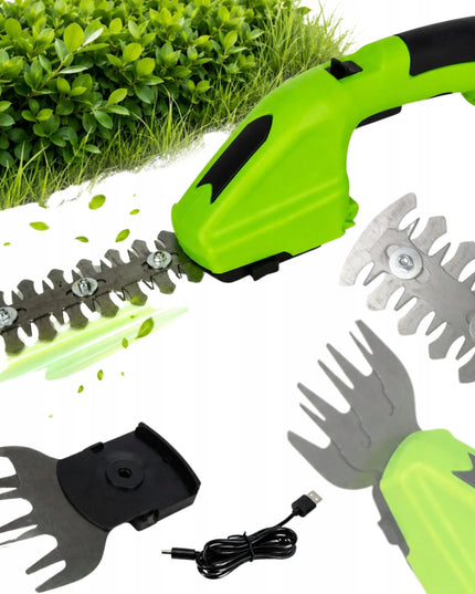 Akumuliatorinės žolės ir gyvatvorių žirklės Durabuild, USB įkrovimas, 2 peiliai