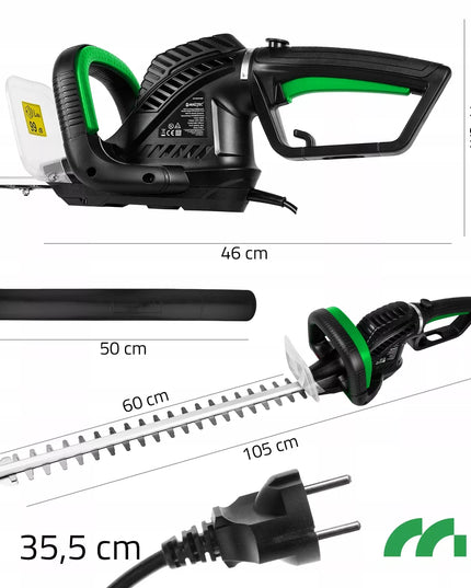 Elektrinės gyvatvorių žirklės Maltec MasterHedge-PRO620W, 1800W, 61 cm