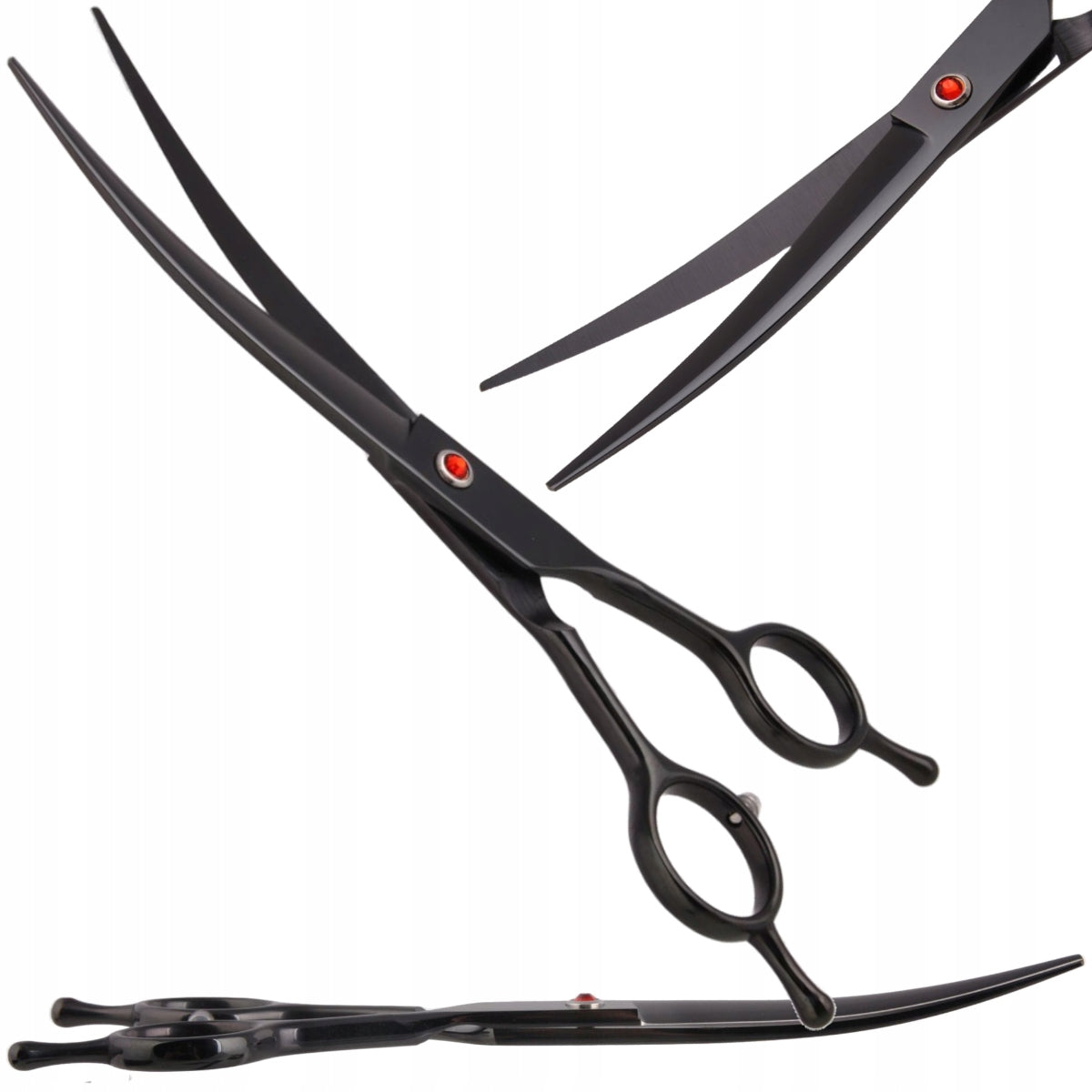 Kirpimo žirklės 7.0, grožio salono rinkinys 3+1 šunų kirpimui, kirpėjo