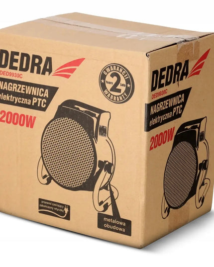 Elektrinis šildytuvas Dedra DED9930C – 2000 W – apvalus – 20 m2 – 3 režimai