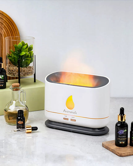 Evaporacinis oro drėkintuvas IGNIS su LED liepsnos efektu