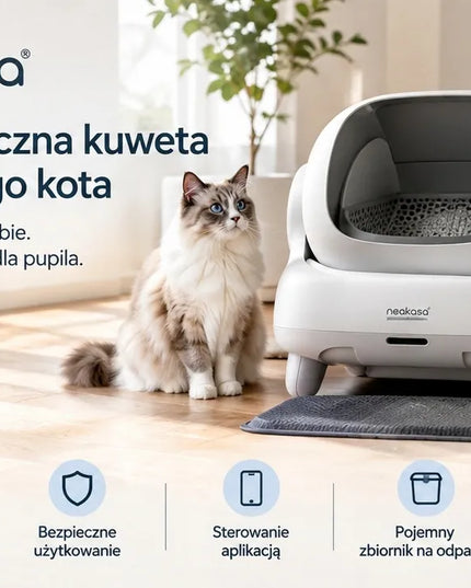 „Neakasa M1“ automatinė išmanioji atviro tipo kačių kraiko dėžė