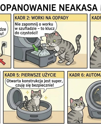 „Neakasa M1“ automatinė išmanioji atviro tipo kačių kraiko dėžė