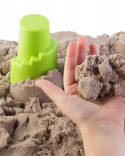 Nefere NaturSand kinetinis smėlis, 5 kg, su pripučiamu smėlio baseinėliu, pagaminta Lenkijoje