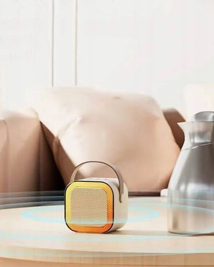 Nešiojama Bluetooth Kolonėlė su Karaoke, RGB Apšvietimu ir 2 Mikrofonais